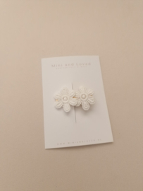White flower line klein (1 stuk)