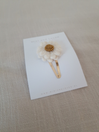 Light Woolly Flower clip groot (1 stuk)