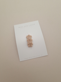 Antislip haarspeldje Mini pluche beige