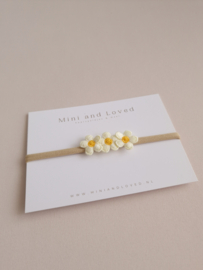 Haarband Off-White yellow flower