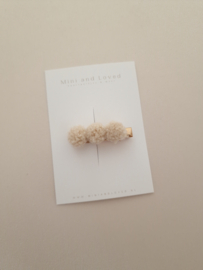 Pompom Beige line middel (1 stuk)