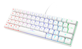 Deltaco Gaming White Line WK85R Mechanical Mini Gaming Keyboard