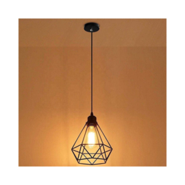 RiMa7 - Hanglamp - incl Moderne LEDlamp E27 A++ - Industrieel - Zwart