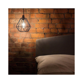 RiMa7 - Hanglamp - incl Moderne LEDlamp E27 A++ - Industrieel - Zwart