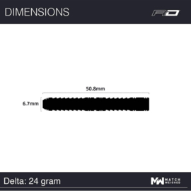 RED DRAGON - Delta 1: Steeltip Tungsten Dartpijlen Professioneel