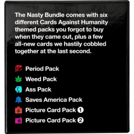 Cards Against Humanity Nasty Bundle 6 Themed Packs + 10 All-new Cards
