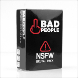 Bad People NSFW Brutal Expansion Pack 80 nieuwe vraagkaarten Party Game Cards