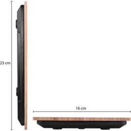 Digitale Precisie Keukenweegschaal - Tot 5000 gram (5kg) - Bamboe