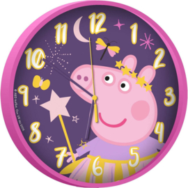 Peppa Pig Wandklok - Ø 25 cm - Roze