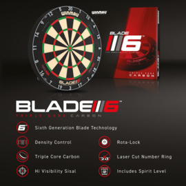 Winmau Blade 6 Triple Core PDC - Professioneel Dartbord