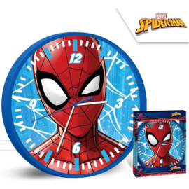 SpiderMan Wandklok - Ø 25 cm - Blauw