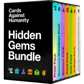 Cards Against Humanity Hidden Gems Bundle 6 Themed Packs + 10 All-new Cards