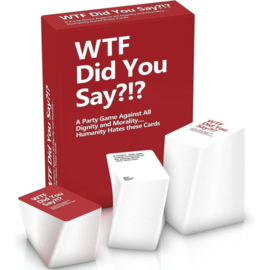 WTF Did You Say - A Party Game Against All Dignity and Morality Full Game, XL Set of 594 Cards