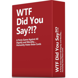 WTF Did You Say - A Party Game Against All Dignity and Morality Full Game, XL Set of 594 Cards