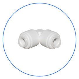 AQ-A4UE4-W Elbow 1/4" QC tube x 1/4" QC tube