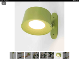 KY bureaulamp design LED op accu, met wandbevestiging