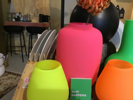 Vase the world Vaas in Neon kleur 35cm hoog