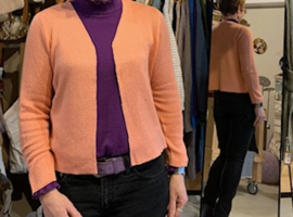KF kort gebreid vest Ella