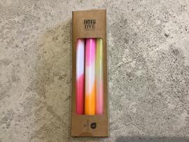 Dip dye kaarsen set van 3