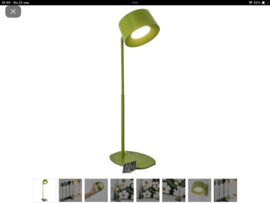 KY bureaulamp design LED op accu, met wandbevestiging