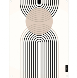 Label-R tuinposter abstract regenboog 60x80cm.