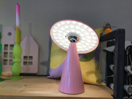 KY bureaulamp mush LED op accu, afneembare kap