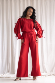 Lynn pants red