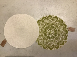 Only natural placemat jute/katoen