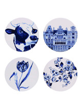HDB onderzetters rond set van 4