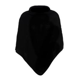 Knitfactory gebreide poncho coco antraciet