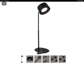 KY bureaulamp design LED op accu, met wandbevestiging