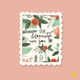 kaartje - Bloemetje voor jou