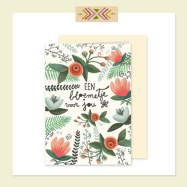 kaartje - Bloemetje voor jou