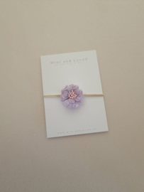 Haarelastiek | Lace Flower Lila Small (3 stuks)