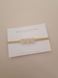 Haarband Golden Flower Small (3 stuks)