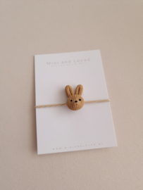 Haarelastiek | Bunny brown (3 stuks)