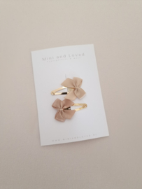 Little Bow nude klein (3 stuks)