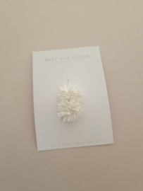Antislip haarspeldje White flower (3 stuks)