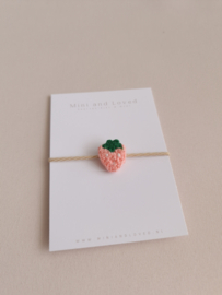 Haarelastiek | Strawberry pink small (3 stuks)