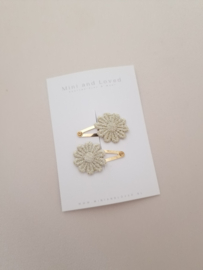 Golden Flower clip klein (3 stuks)