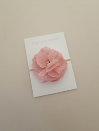 Haarelastiek | Lace Flower Pink Large (3 stuks)