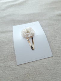 Lace Flower Off-white clip groot (3 stuks)