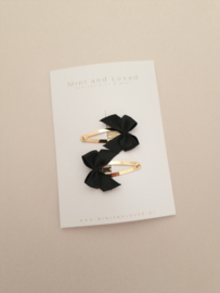 Little Bow black klein (3 stuks)
