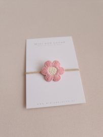 Haarelastiek | Flower Amelie Pink (3 stuks)
