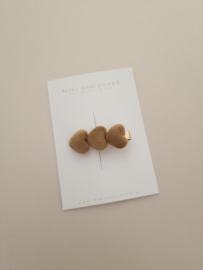 Heart line Light Brown middel (3 stuks)