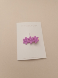 Bloss purple flower line klein (3 stuks)