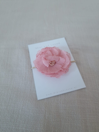 Haarelastiek | Lace Flower Pink Large (3 stuks)