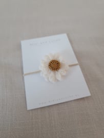 Haarelastiek | Light Woolly Flower (3 stuks)
