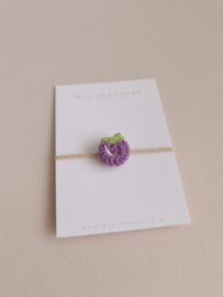 Haarelastiek | Plum small (3 stuks)