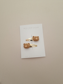 Teddybear clip middel (3 stuks)